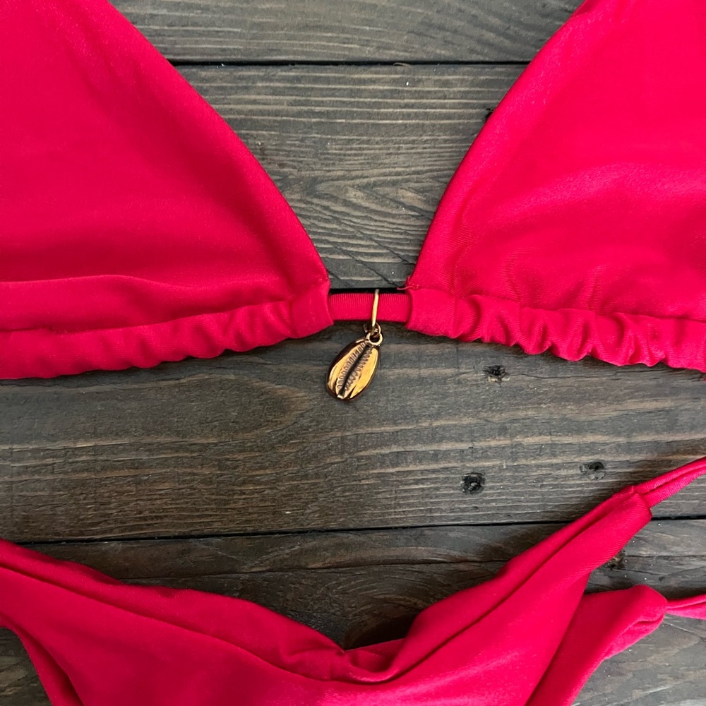 Red, Shell Bikini - image 2